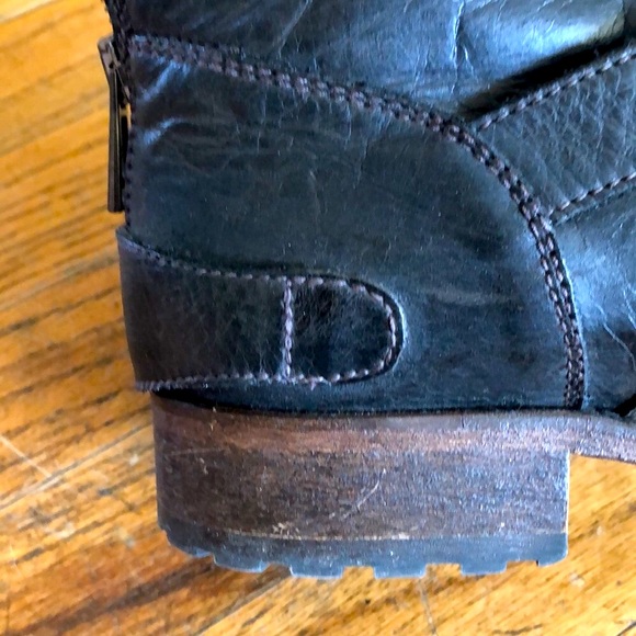 Belstaff women’s black moto ankle boot 37 1/2 - Picture 13 of 13